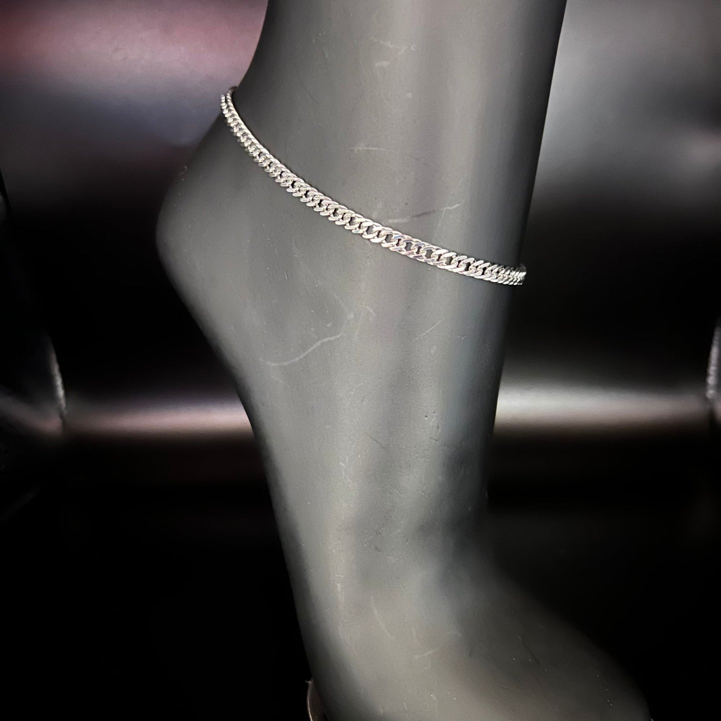 DOUBLE CUBAN LINK ANKLET