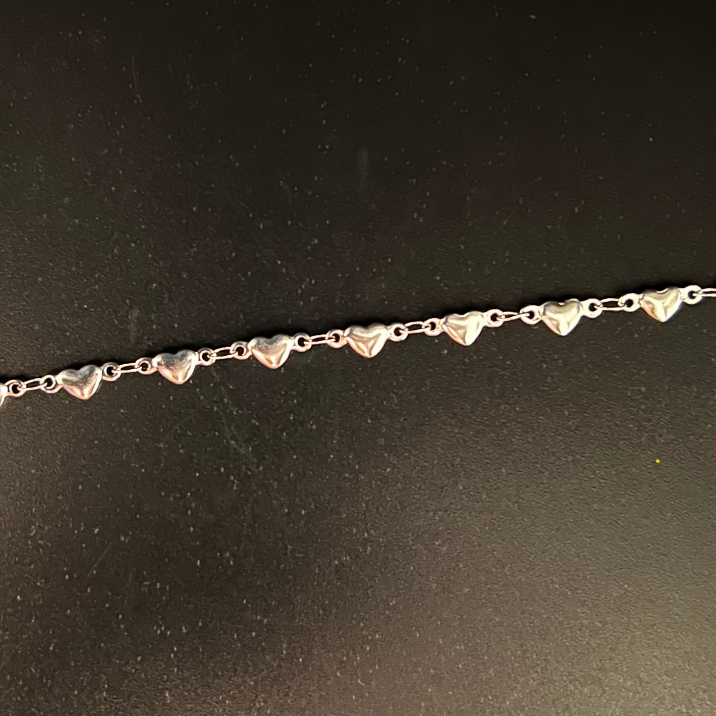 HEART ANKLET Silver