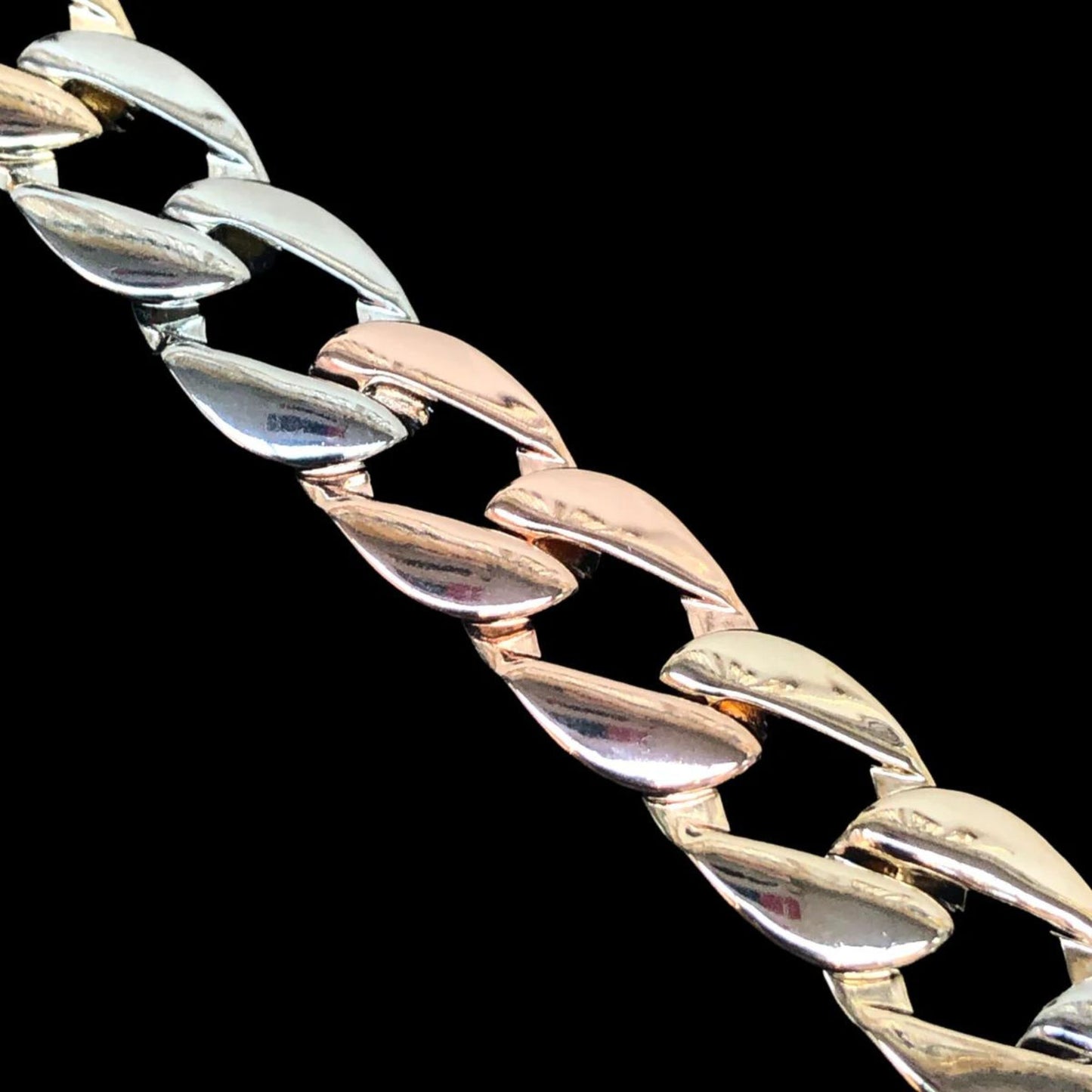 TRICOLOR FRENCH KNOT CURB BRACELET