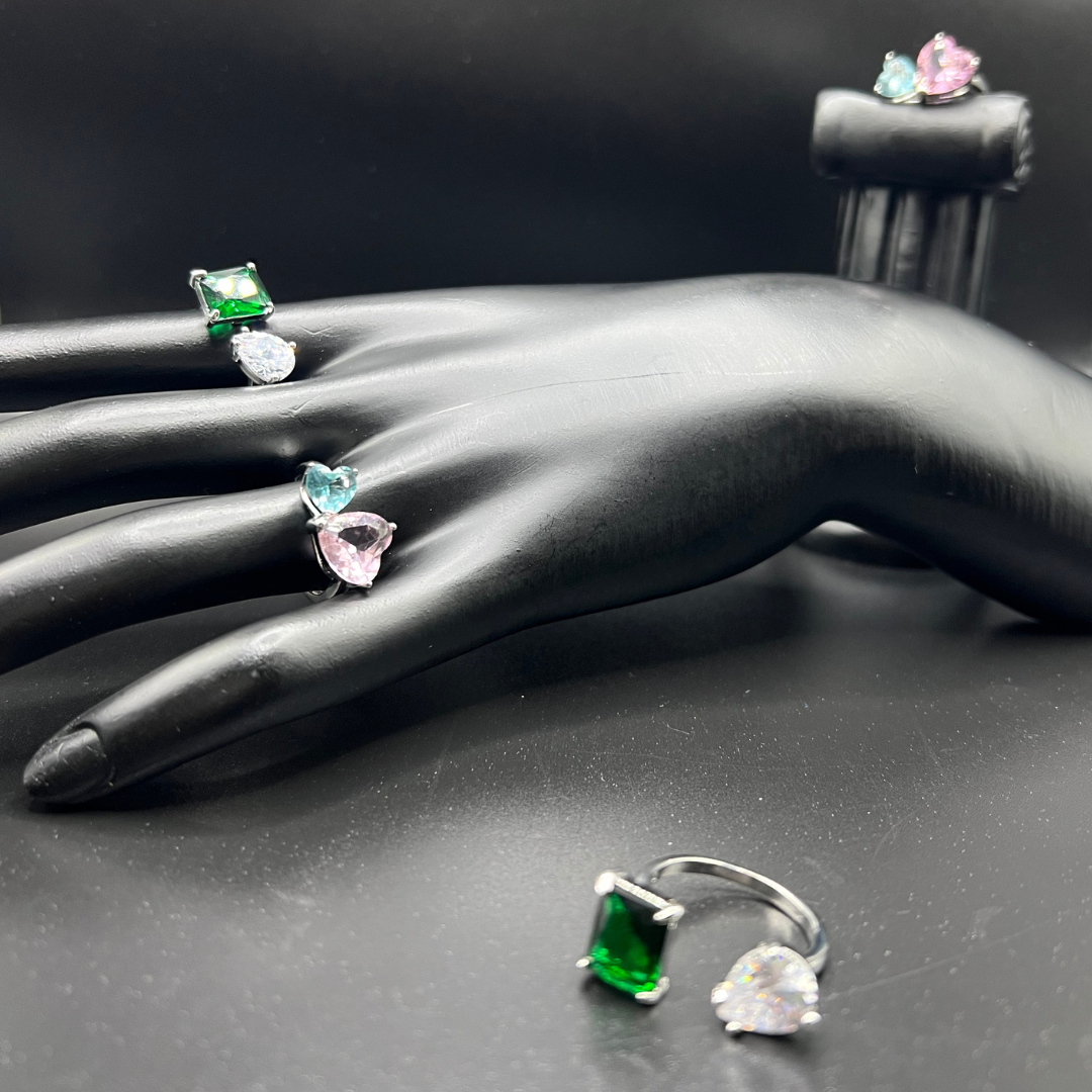DOUBLE STONE RING