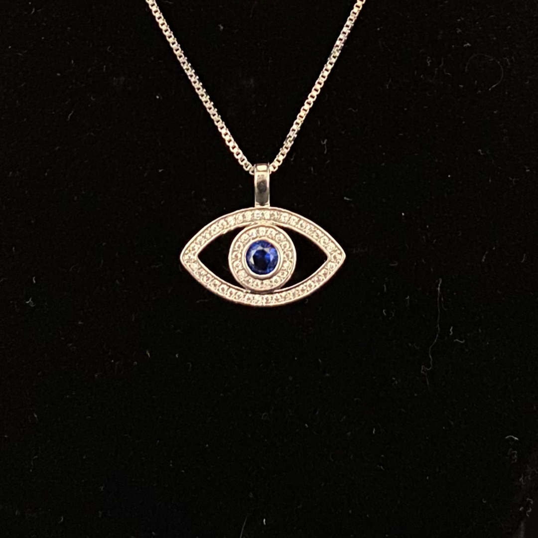 EVIL EYE NECKLACE Silver