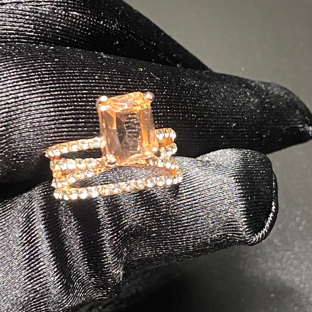 SQUARE STONE RING 7