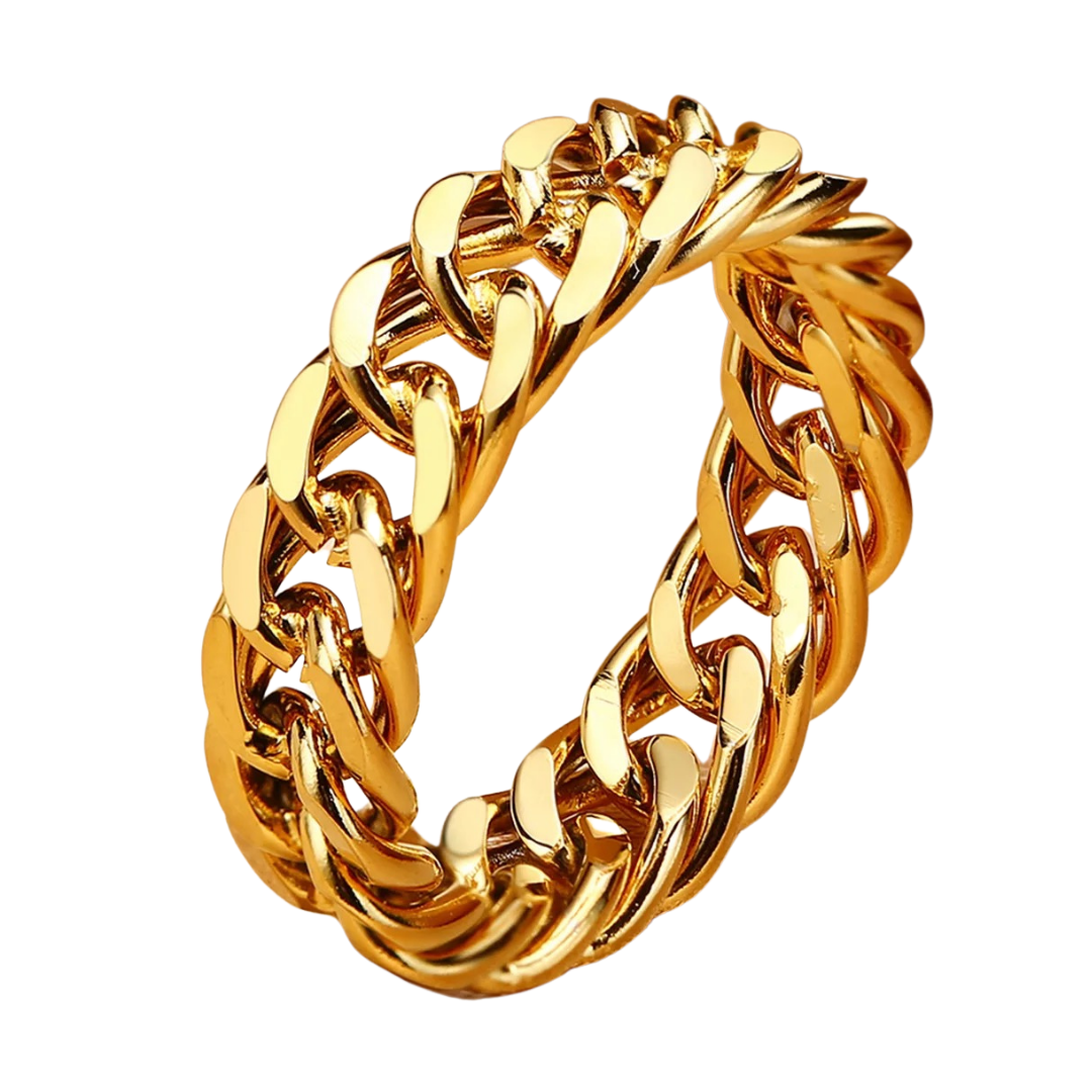 CUBAN LINK RING Gold