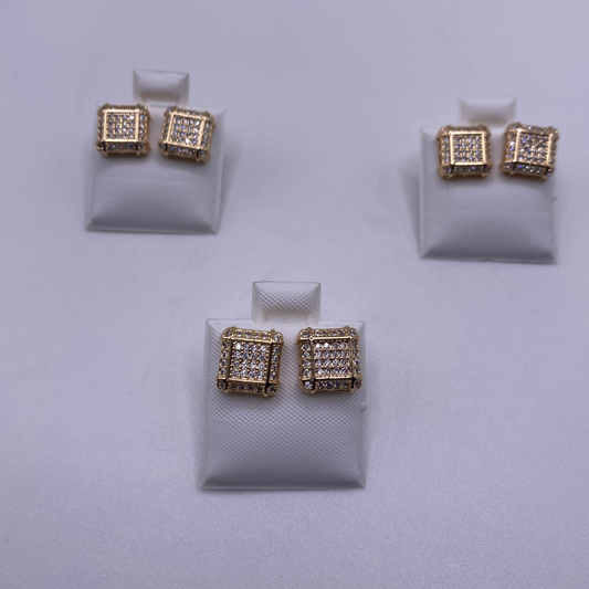 SQUARE STUD EARRINGS